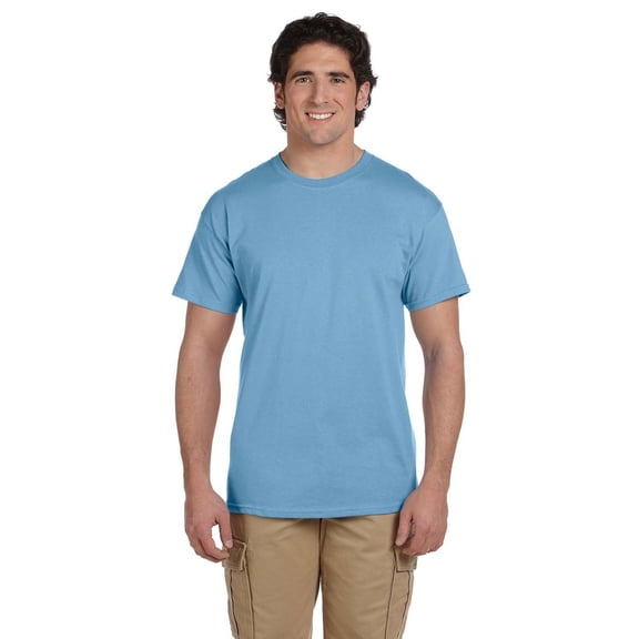 The Fruit of the Loom Adult 5 oz HD Cotton T-Shirt - LIGHT BLUE - 3XL