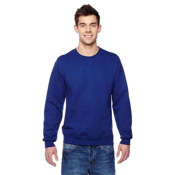 The Fruit of the Loom Adult 72 oz Sofspun Crewneck Sweatshirt - ADMIRAL BLUE - M