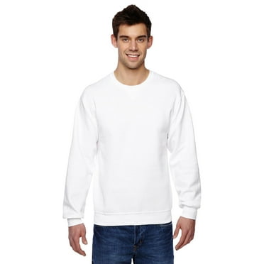 The Fruit of the Loom Adult 72 oz Sofspun Crewneck Sweatshirt - WHITE - M