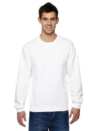 Fruit of the loom white sweatshirt sales