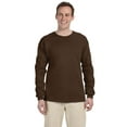 thumbnail image 1 of The Fruit of the Loom Adult HD Cotton Long-Sleeve T-Shirt - CHOCOLATE - L, 1 of 2