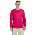 thumbnail image 1 of The Fruit of the Loom Adult HD Cotton Long-Sleeve T-Shirt - CYBER PINK - M, 1 of 2