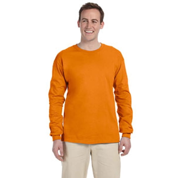 The Fruit of the Loom Adult HD Cotton Long-Sleeve T-Shirt - TENNESSEE ORANGE - 2XL