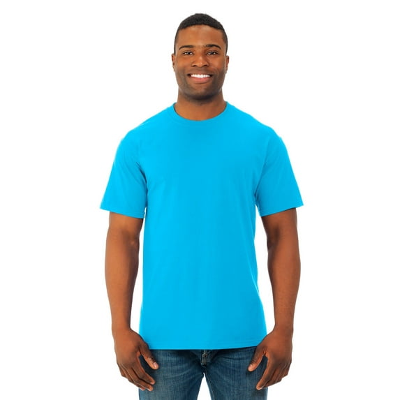 The Fruit of the Loom Adult HD Cotton T-Shirt - AQUATIC BLUE - S