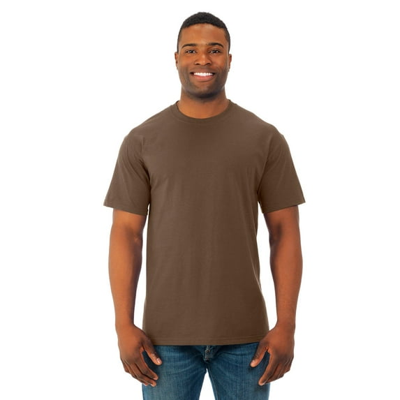 The Fruit of the Loom Adult HD Cotton T-Shirt - CHOCOLATE - S