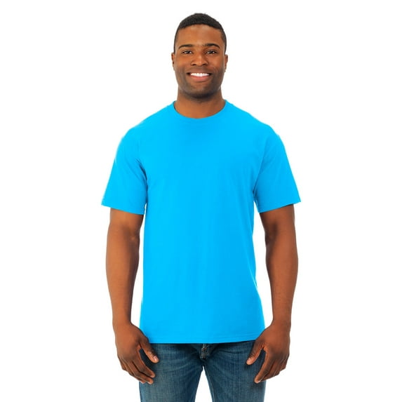The Fruit of the Loom Adult HD Cotton T-Shirt - PACIFIC BLUE - L