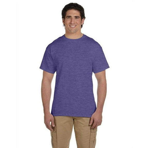 The Fruit of the Loom Adult HD Cotton T-Shirt - RETRO HTH PURP - L