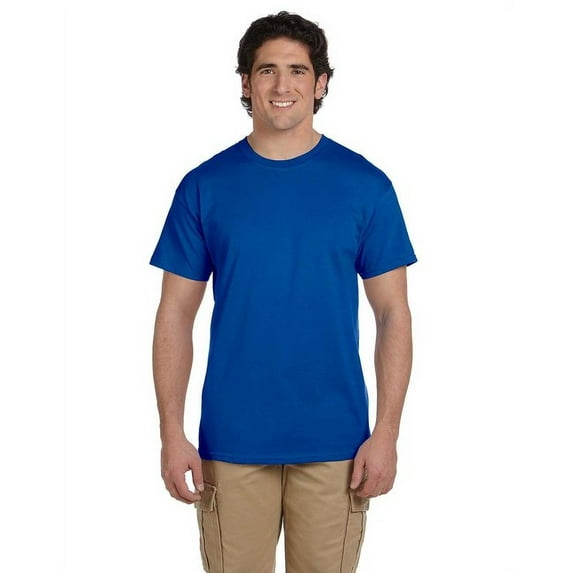 The Fruit of the Loom Adult HD Cotton T-Shirt - ROYAL - L