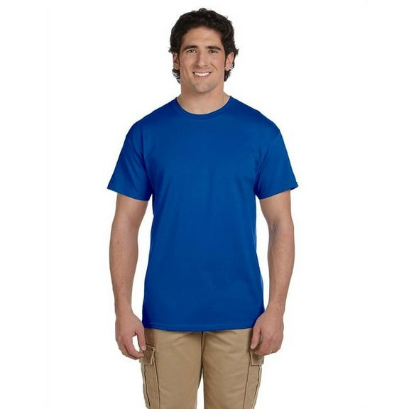 The Fruit of the Loom Adult HD Cotton T-Shirt - ROYAL - M