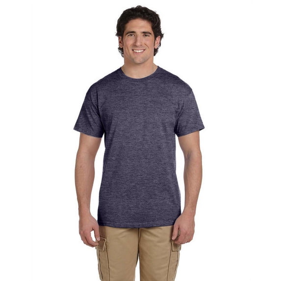 The Fruit of the Loom Adult HD Cotton T-Shirt - VINTAGE HTR NAVY - 3XL