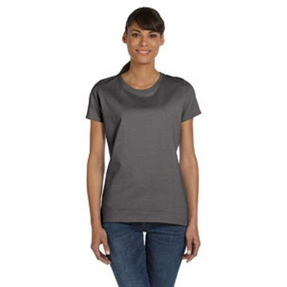 The Fruit of the Loom Ladies' HD Cotton T-Shirt - CHARCOAL GREY - 3XL