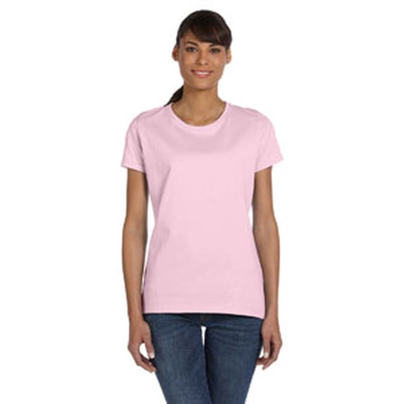 The Fruit of the Loom Ladies' HD Cotton T-Shirt - CLASSIC PINK - XL
