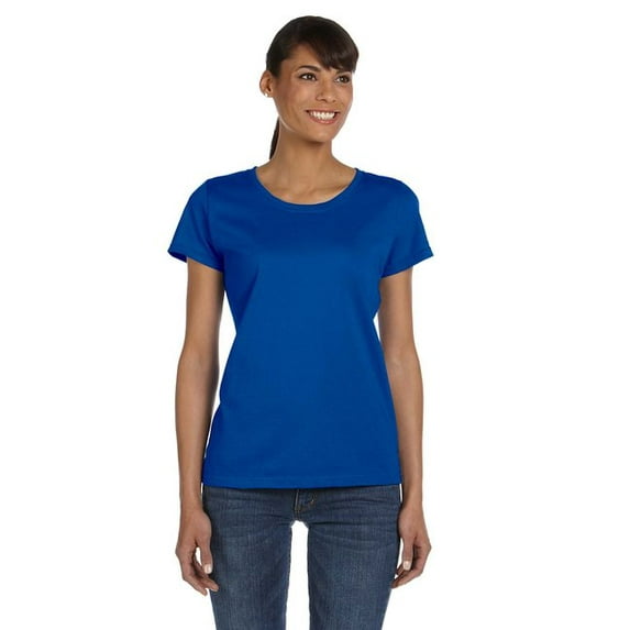 The Fruit of the Loom Ladies' HD Cotton T-Shirt - ROYAL - L