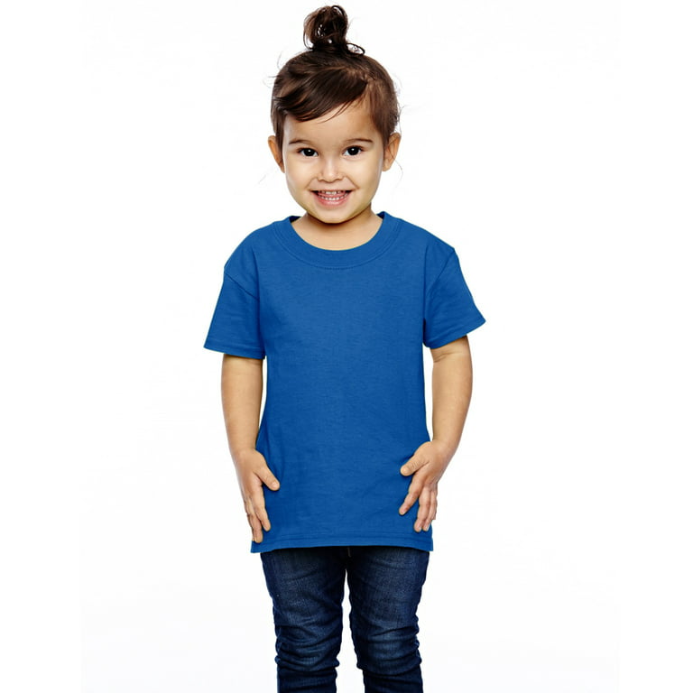 The Fruit of the Loom Toddlers 5 oz, 100% Heavy Cotton HD T-Shirt - ROYAL -  3T