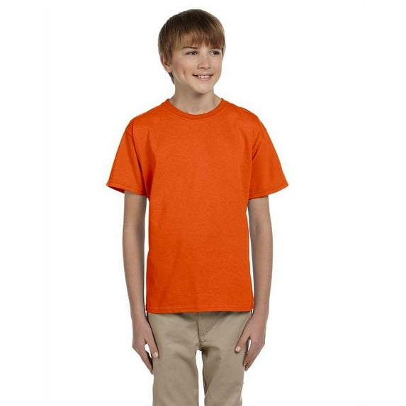 The Fruit of the Loom Youth HD Cotton T-Shirt - BURNT ORANGE - XL