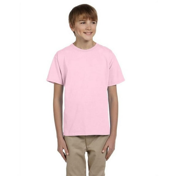 The Fruit of the Loom Youth HD Cotton T-Shirt - CLASSIC PINK - XS