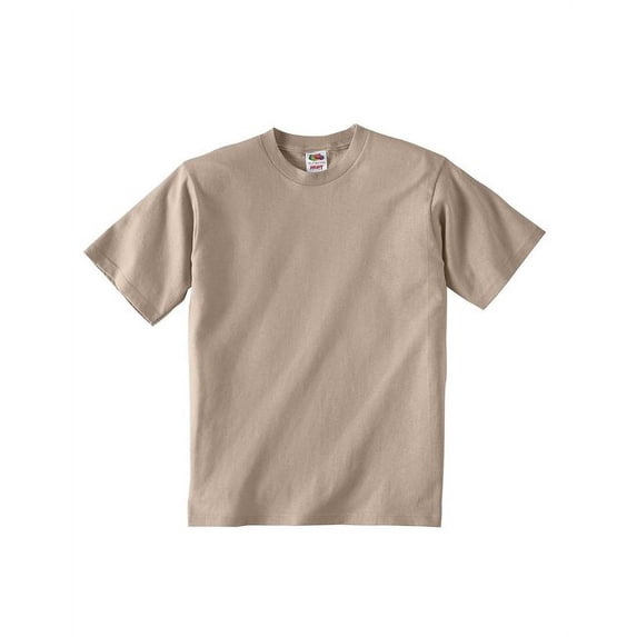 The Fruit of the Loom Youth HD Cotton T-Shirt - KHAKI - XS