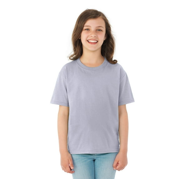 The Fruit of the Loom Youth HD Cotton T-Shirt - SILVER - M