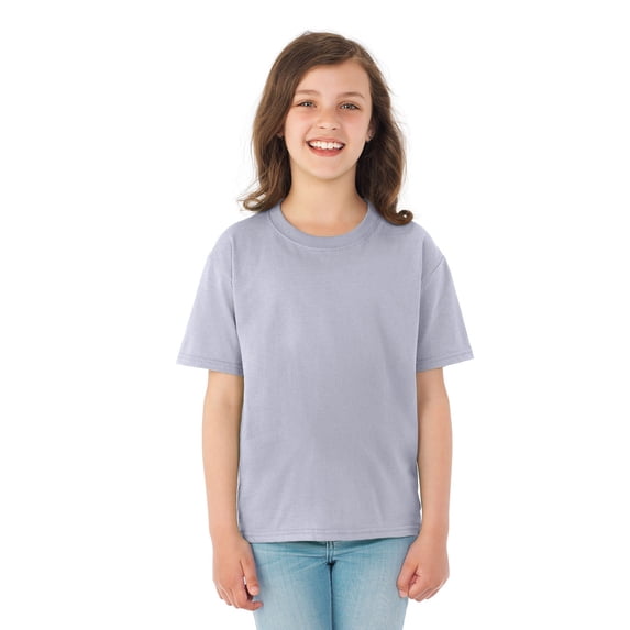 The Fruit of the Loom Youth HD Cotton T-Shirt - SILVER - S