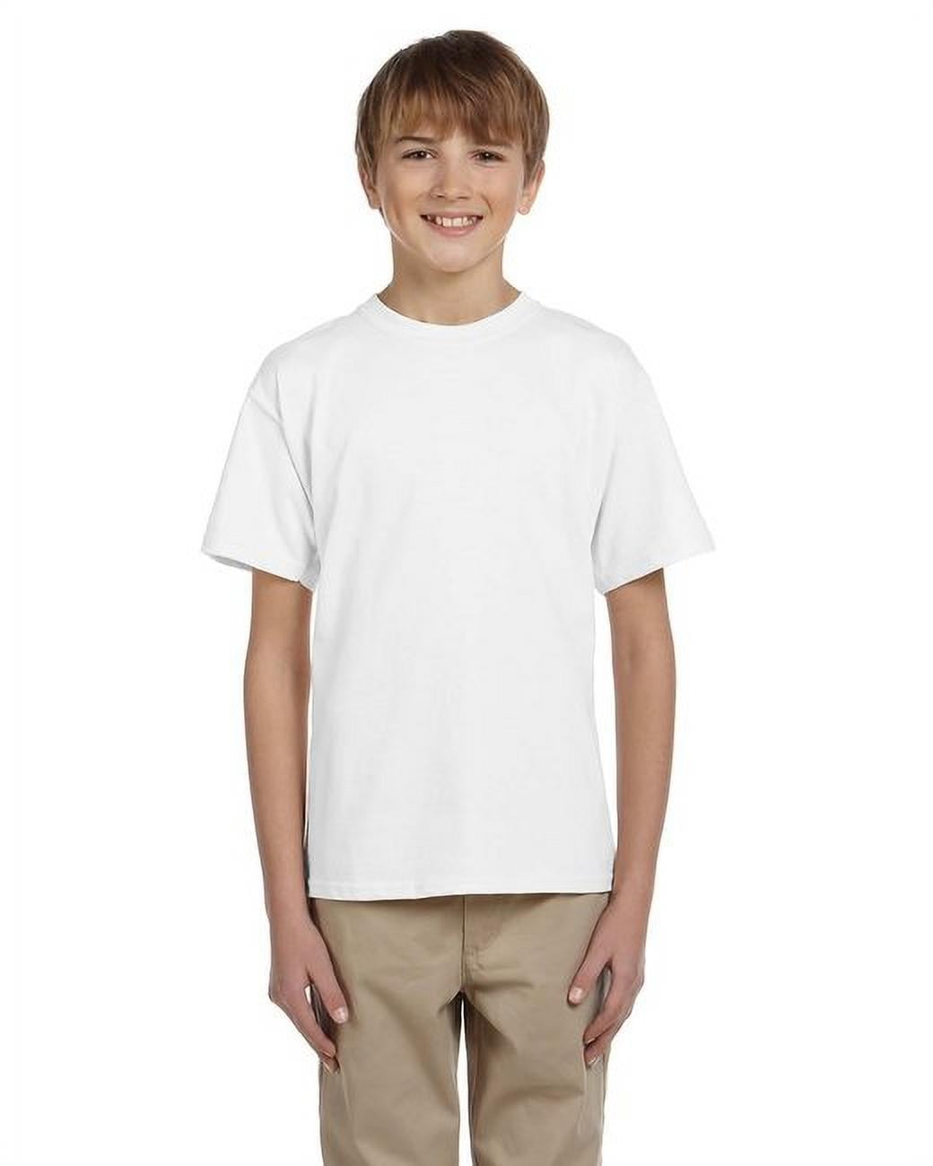 Fruit of the Loom Boys' Soft Cotton Crew Undershirts, 7 Pack