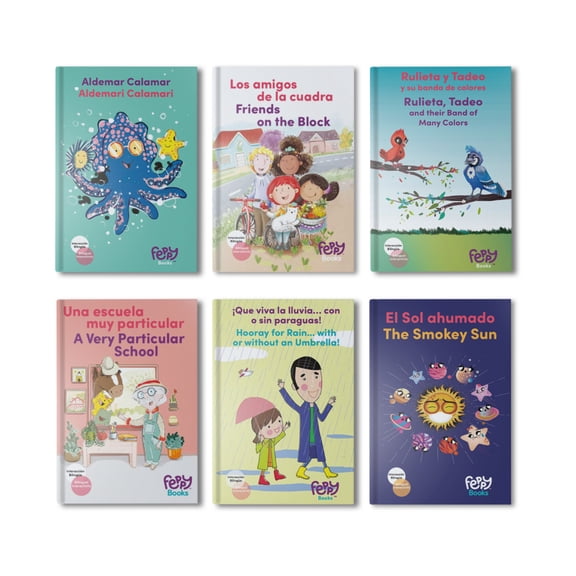 The Full Feppy Adventures Book Collection: Set of 6 Bilingual English Spanish Books - Spanish Learning Book for Children
