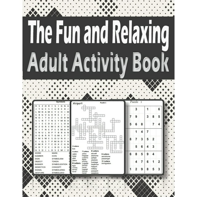 The Fun and Relaxing Adult Activity Book Brain Activity Book For