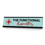 The Functional Traveller, Black Frame Desk Sign (2x8) - Walmart.com