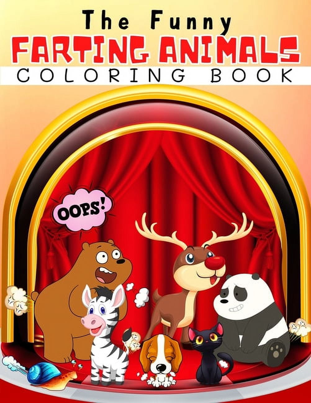 The Funny Farting Animals Coloring Book Funny Farting Animals