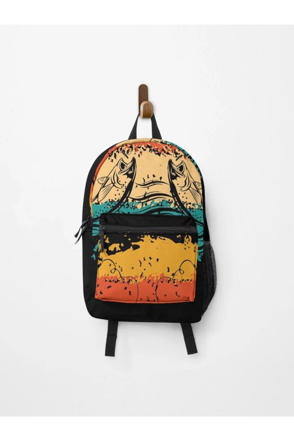 The Funny Fishing Fisherman Love Backpack, Fishing Backpack, Back To School Backpack