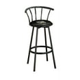 thumbnail image 1 of The Furniture King Bar Stool Black Metal with a Game Room Themed Decal (Movie Reel - Black), 1 of 2