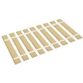 thumbnail image 1 of The Furniture King Queen Size Wood Bed Slats Custom Platform Plank Bed Frame Support Bunkie Boards Attached with White Strapping 63.75" Wide, 1 of 3