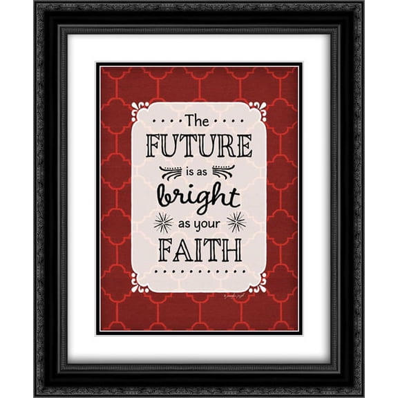 The Future 2x Matted 20x24 Black Ornate Framed Art Print by Pugh, Jennifer