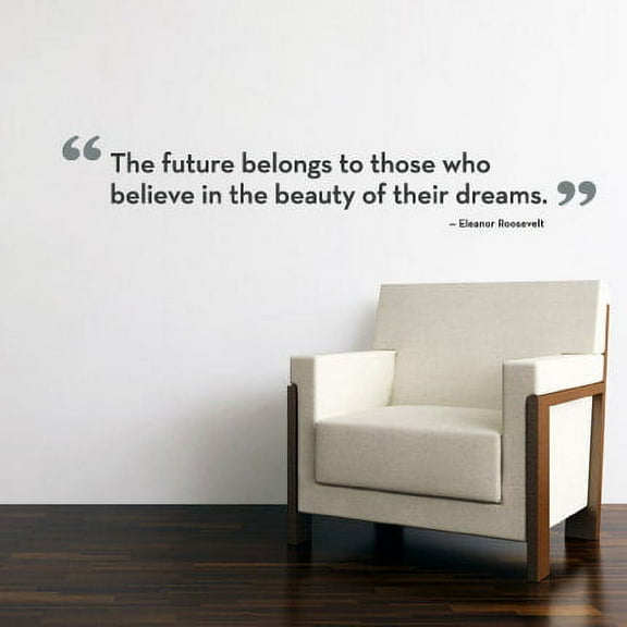 The Future Belongs Quote Lettering Wall Decal
