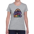 thumbnail image 1 of The Future Is Proud T-Shirt Women -Smartprints Designs, Female Large, 1 of 4