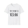 thumbnail image 1 of The Future Is VEgan Avocado | Fruit | Trendy | Vegan Clothing | Vegetarian Unisex Softstyle T-Shirt, 1 of 4