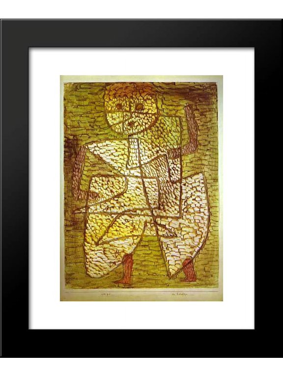 The Future Man 20x24 Framed Art Print by Paul Klee