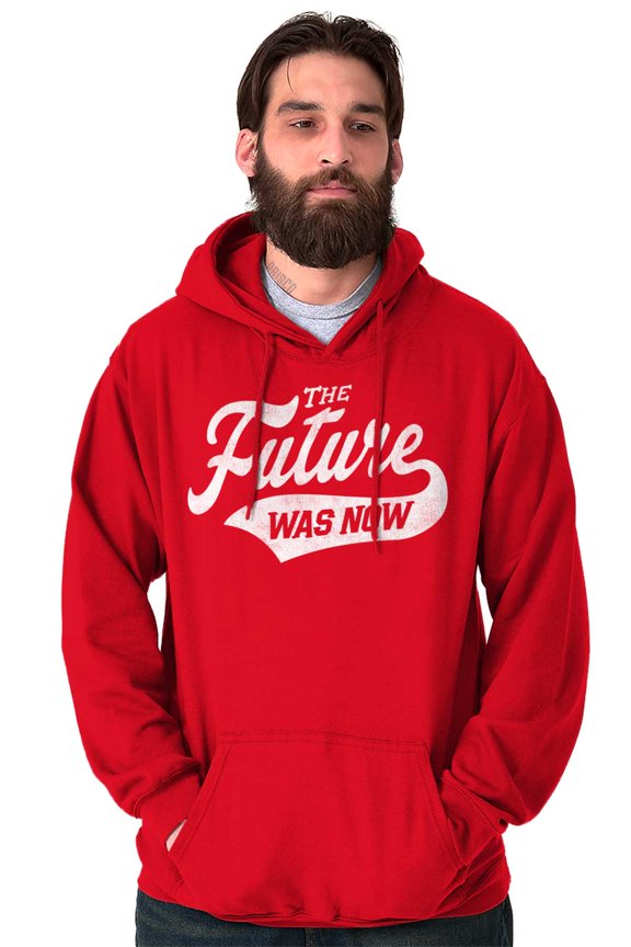 The Future Now Geeky Nerdy Sarcastic Hoodie Sweatshirt Women Men Brisco Brands M