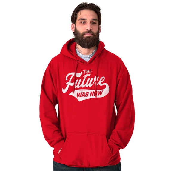 The Future Now Geeky Nerdy Sarcastic Hoodie Sweatshirt Women Men Brisco Brands M