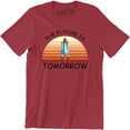 thumbnail image 1 of The Future Tomorrow Funny Space Astronaut Ship Men's T-Shirt, 1 of 4