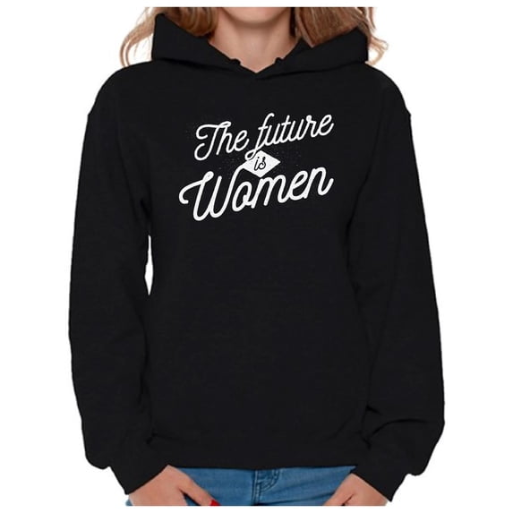 The Future is Women Hoodie Support Feminism Hooded Sweater Girls Power International Womens Day Outfit