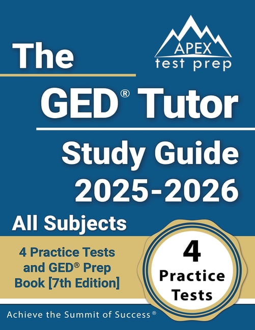 The GED Tutor Study Guide 2025-2026 All Subjects: 4 Practice Tests and GED Prep Book [7th Edition], (Paperback) deal from Walmart
