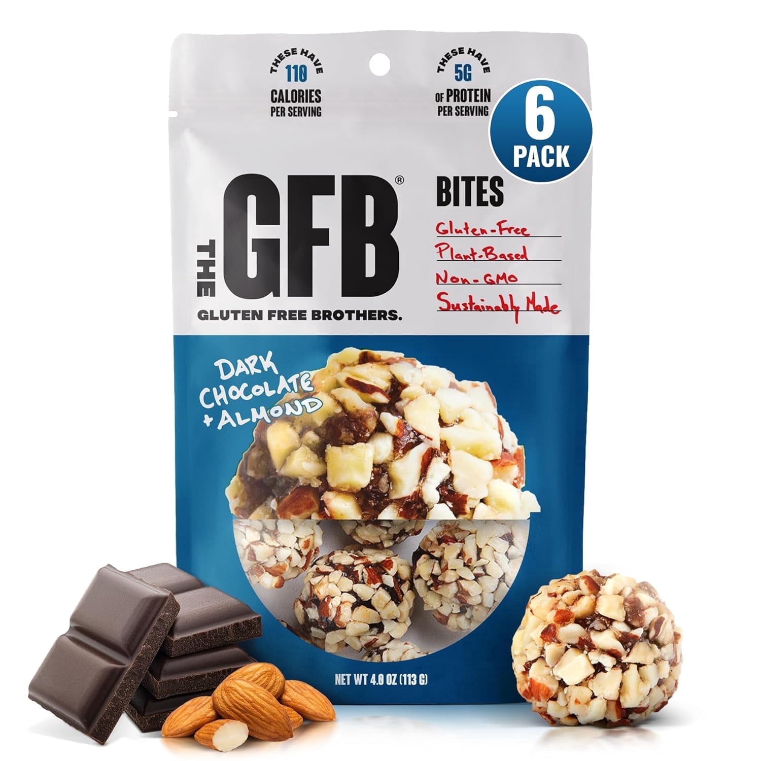 The Gluten Free Brothers - Dark Chocolate Almond Bites