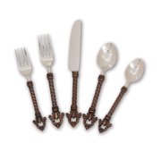 The GG Collection 20pc Fleur De Lis Flatware Set Service-4