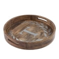 thumbnail image 1 of The GG Collection Mango Wood Round Serving Tray, 1 of 7