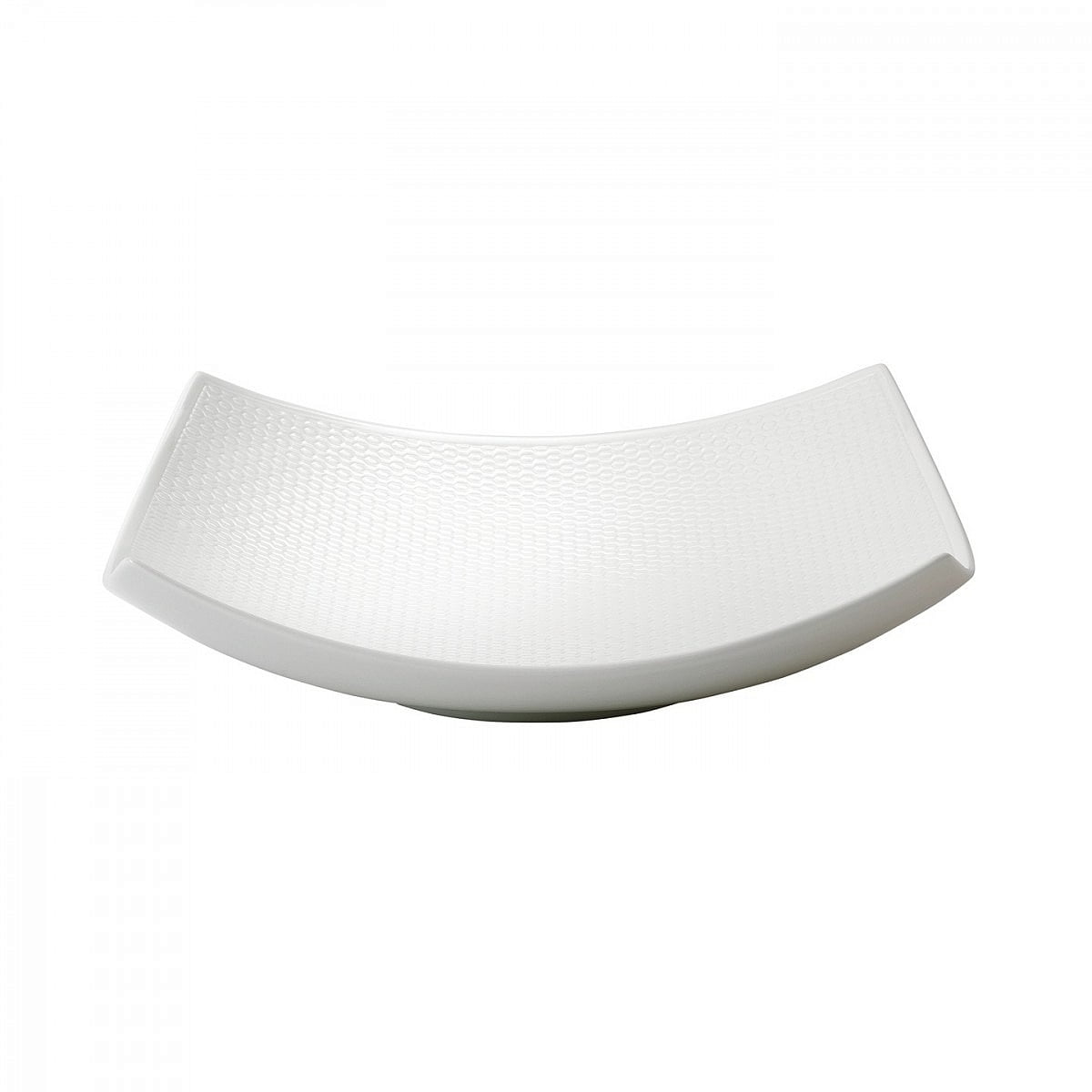 Gio Sculptural White Ceramic Serving Bowl