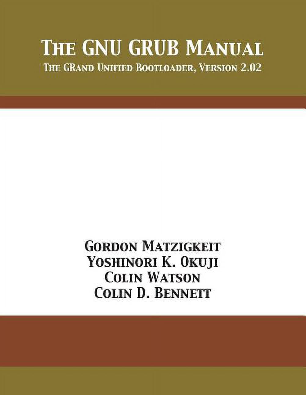 The gnu grub manual paperback walmart
