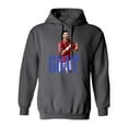 thumbnail image 1 of The GOAT Is Here - Novak Gold Medal Tribute Unisex Hooded Sweatshirt (Gray, Large), 1 of 1