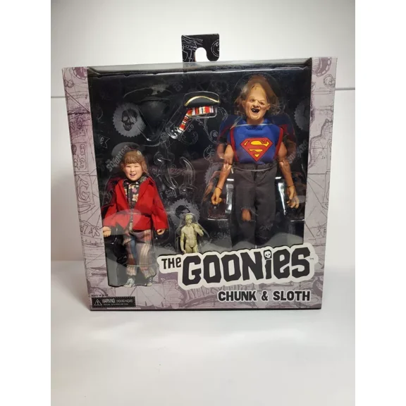 The GOONIES Chunk and Sloth 8" action figure 2 pack- NECA - NIB x4
