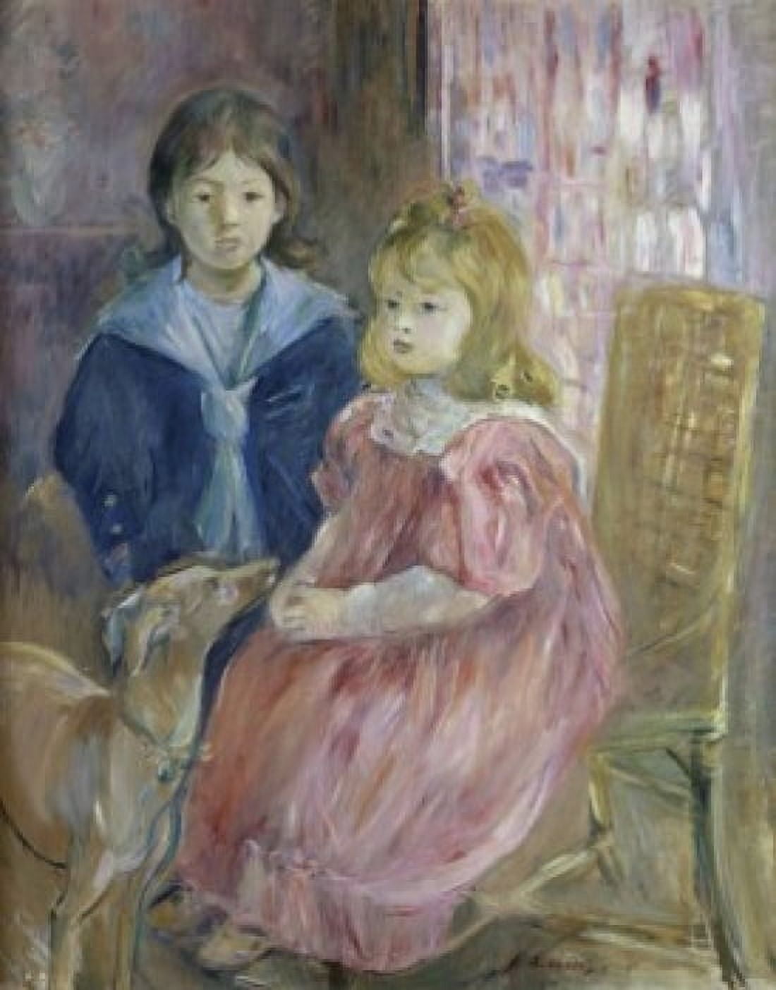 The Gabriel Children (Les Enfants de Gabriel) 19th C Berthe Morisot (1841-1895French) Musee dOrsay Paris Canvas Art - Berthe Morisot (24 x 36)