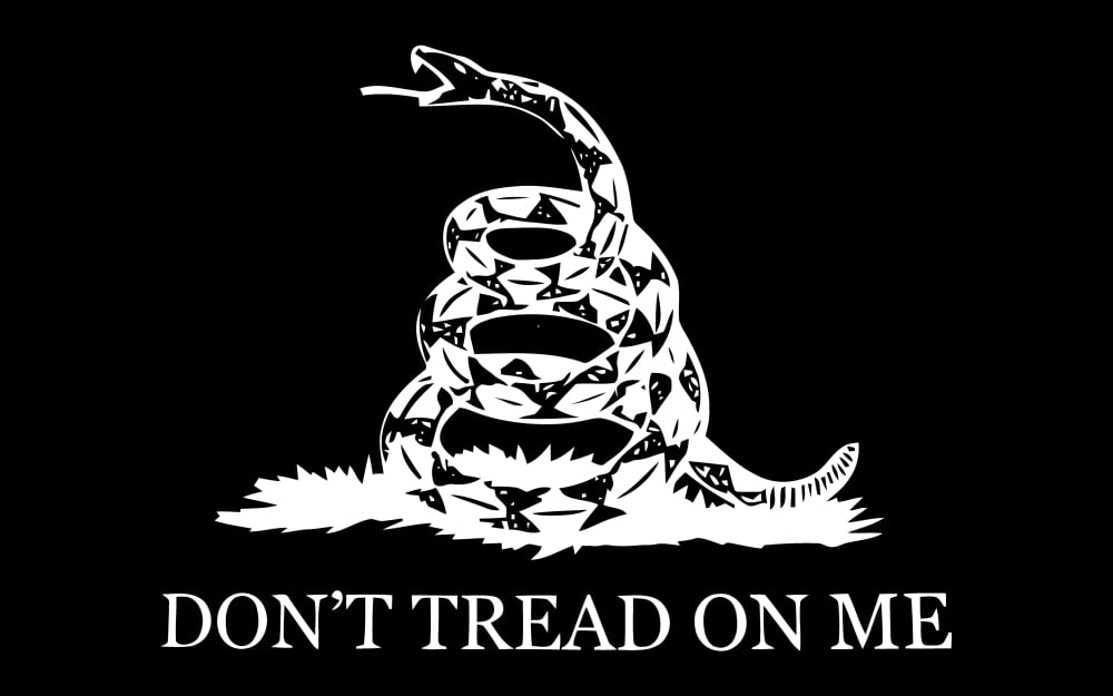 The Gadsden flag Canvas Art - John ParrotStocktrek Images (36 x 23)